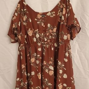 Torrid size 3 cold-shouler dress